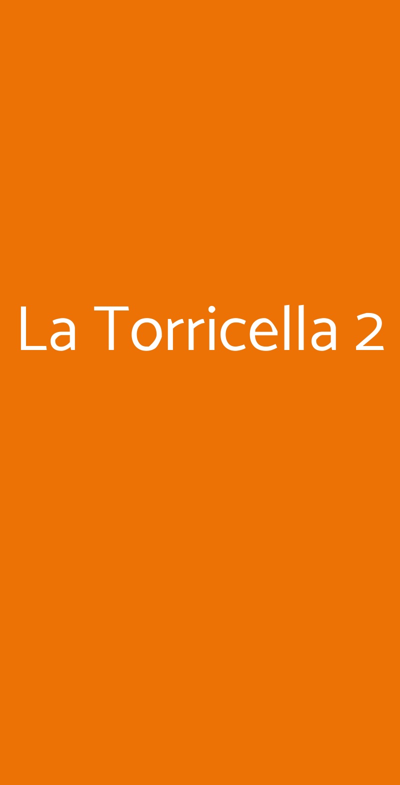 La Torricella 2 Roma menù 1 pagina