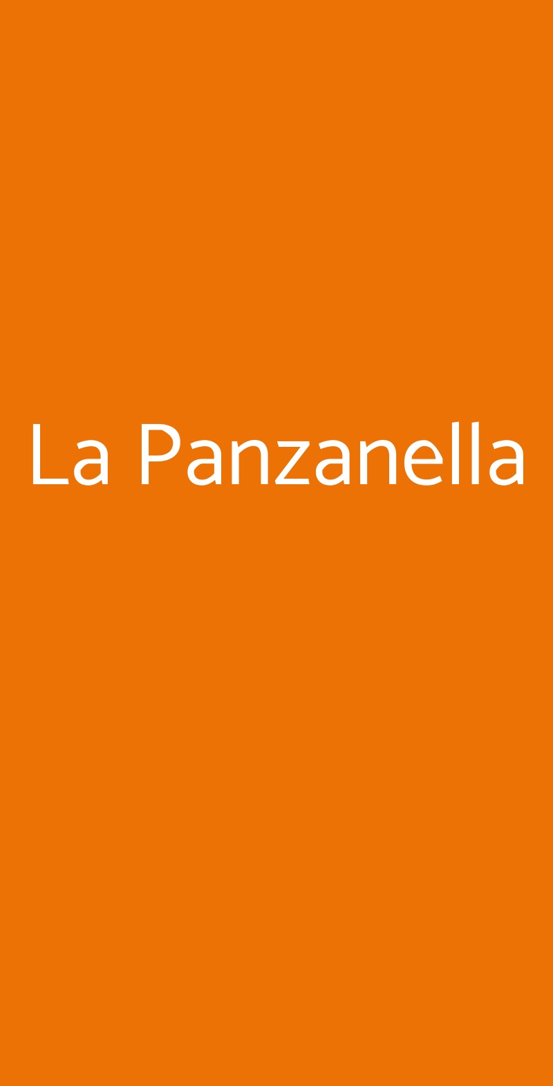 La Panzanella Fiumicino menù 1 pagina