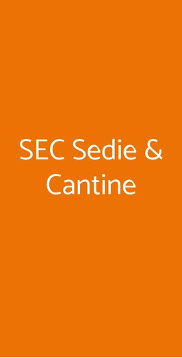 Sec Sedie & Cantine, Roma