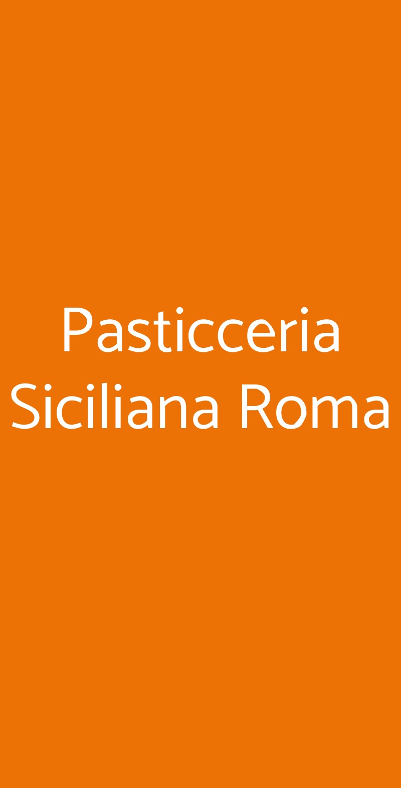 Pasticceria Siciliana Roma Roma menù 1 pagina