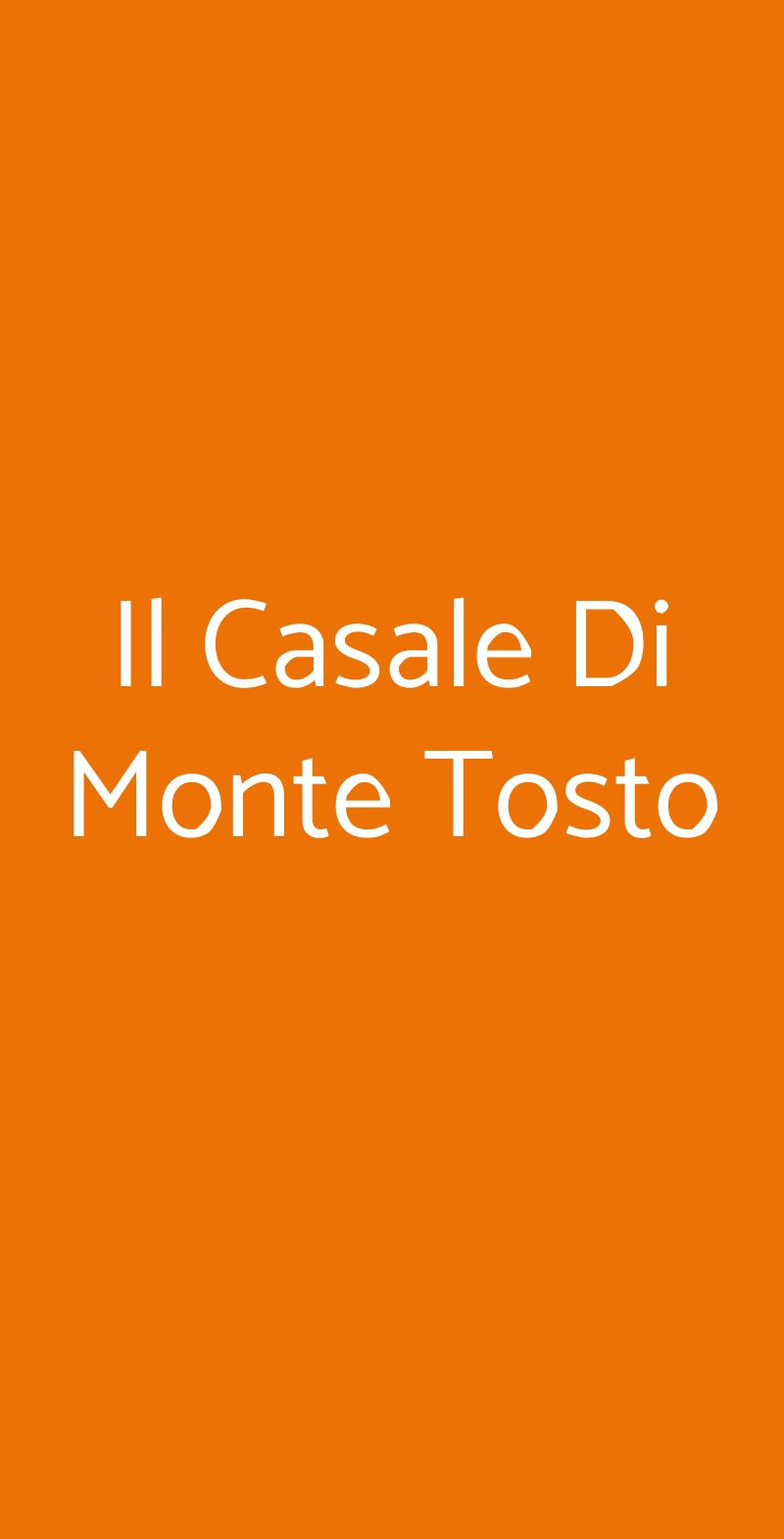 Il Casale Di Monte Tosto Cerveteri menù 1 pagina