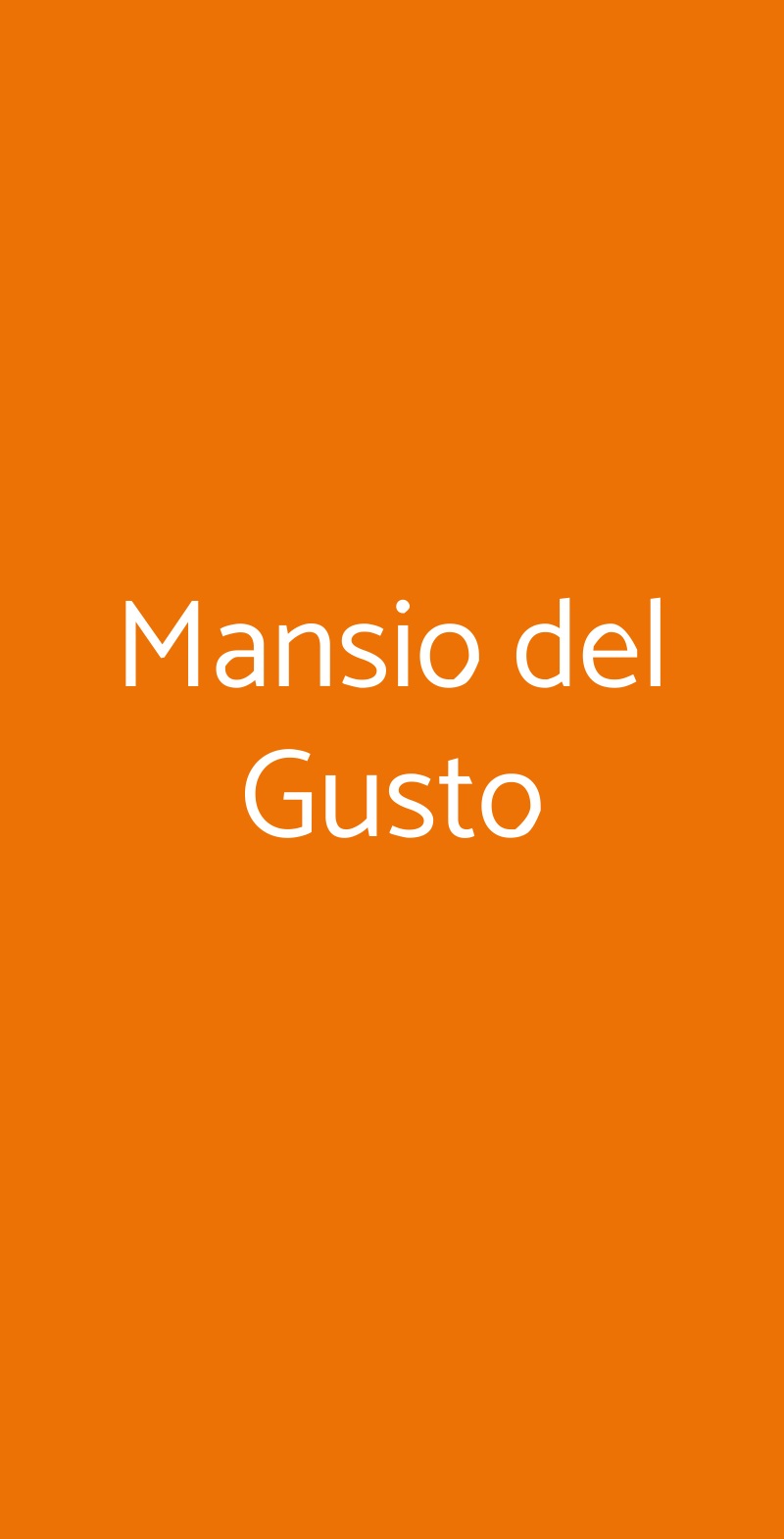 Mansio Del Gusto, Roma