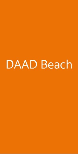 Daad Beach, Lido di Ostia