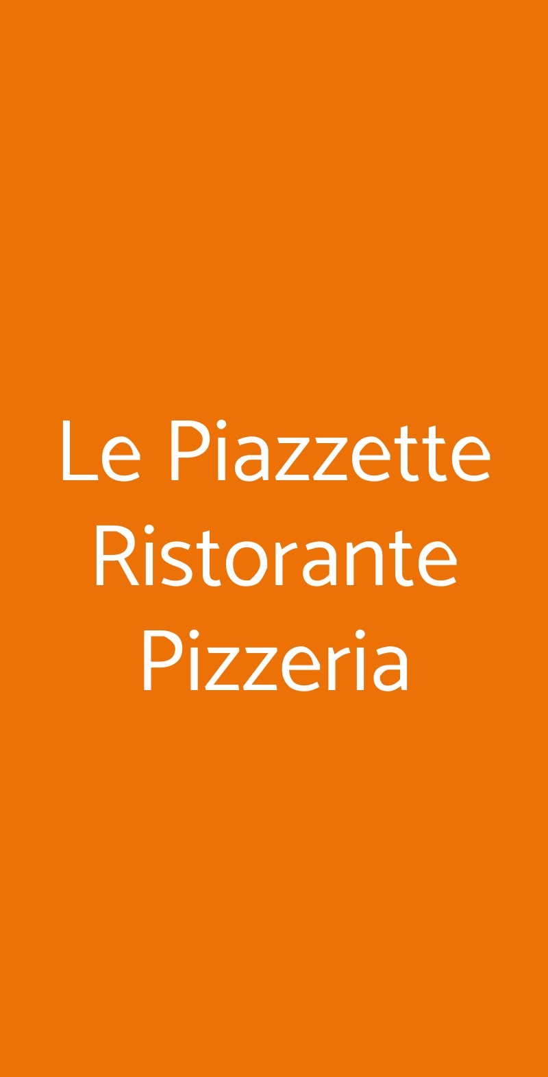 Le Piazzette Ristorante Pizzeria Albano Laziale menù 1 pagina
