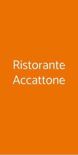 Ristorante Accattone, Roma