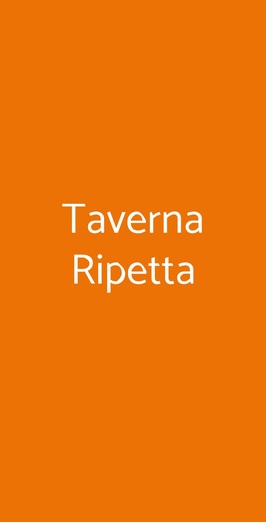 Taverna Ripetta, Roma