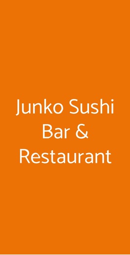 Junko Sushi Bar & Restaurant, Roma