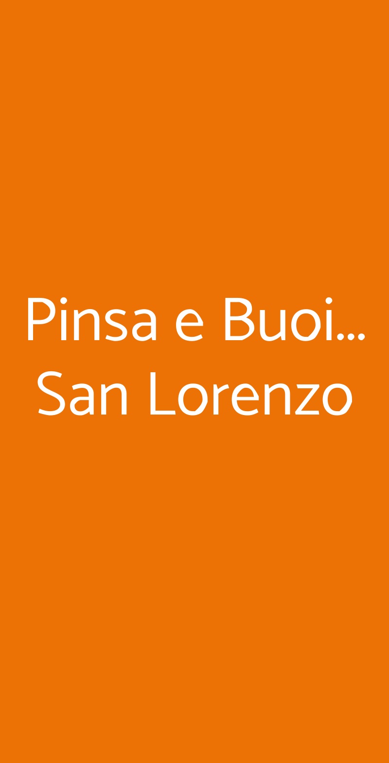 Pinsa e Buoi... San Lorenzo Roma menù 1 pagina