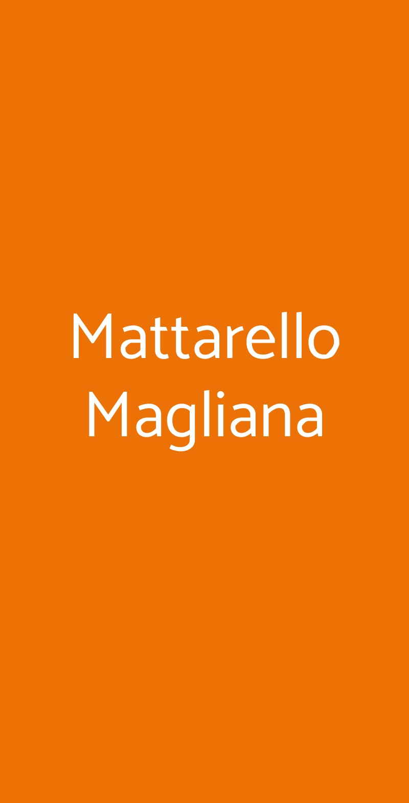 Mattarello Magliana Roma menù 1 pagina