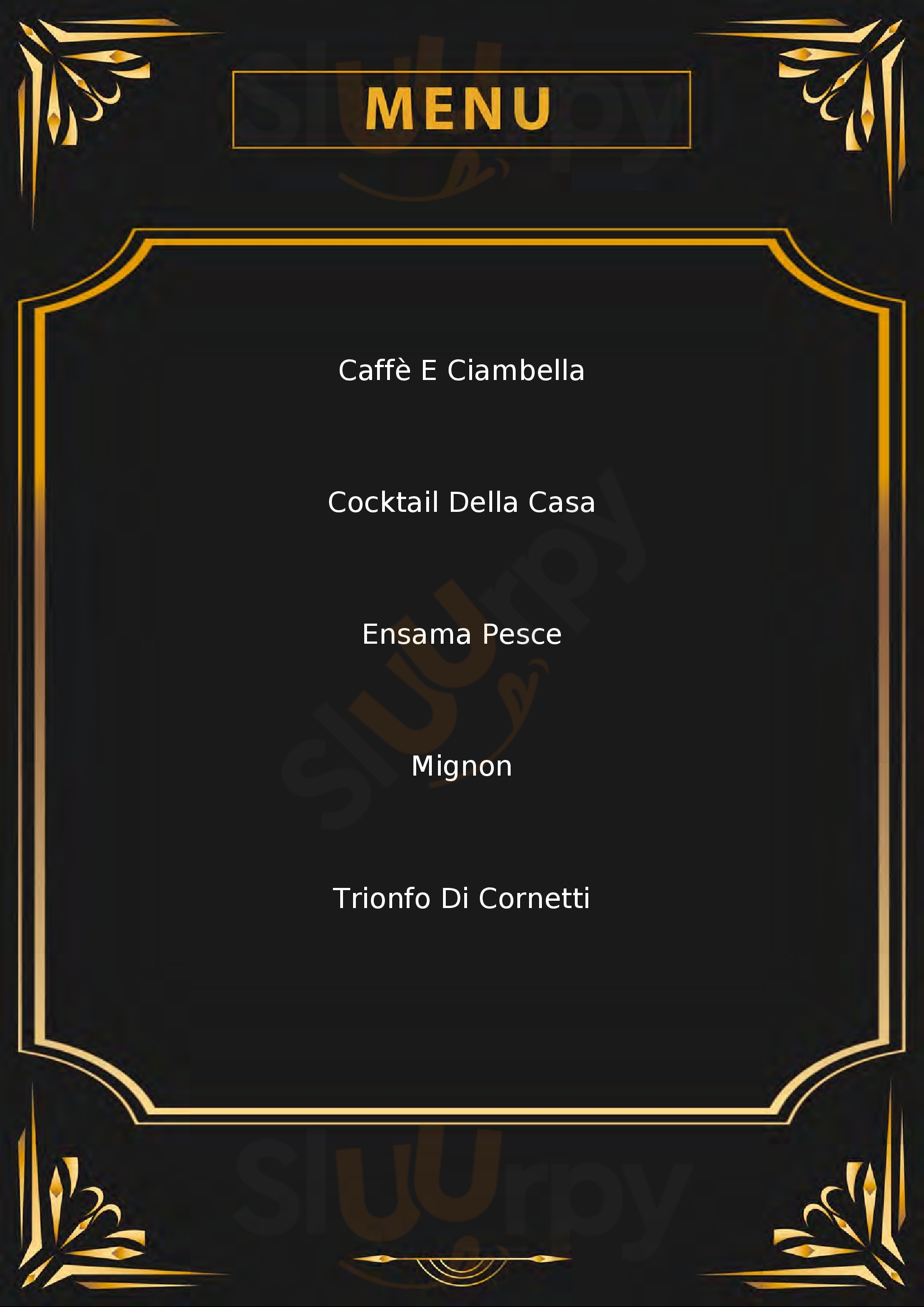T & T Caffè Roma menù 1 pagina