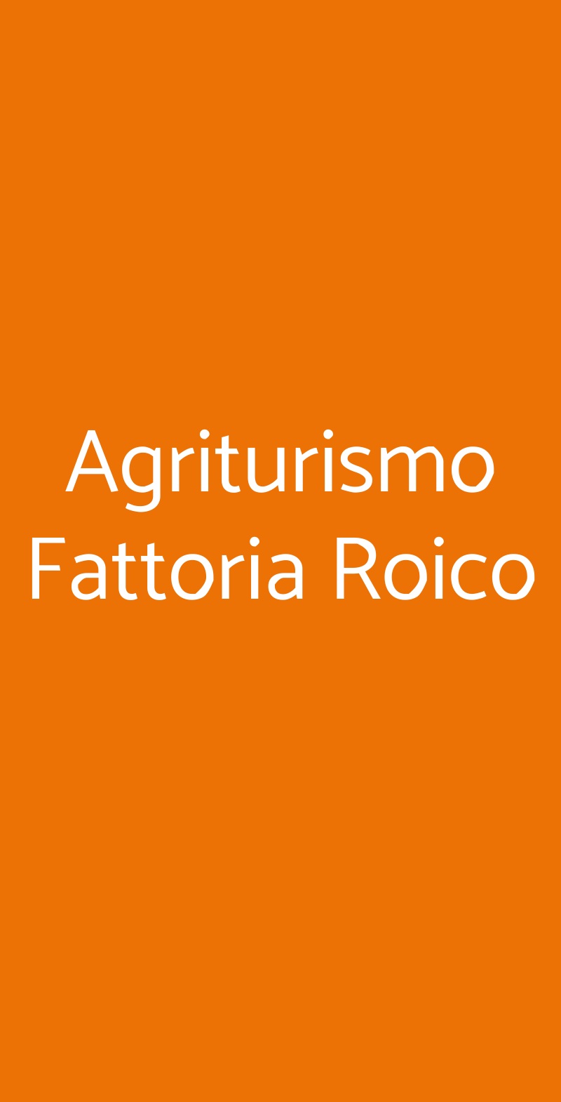 Agriturismo Fattoria Roico Montiglio Monferrato menù 1 pagina