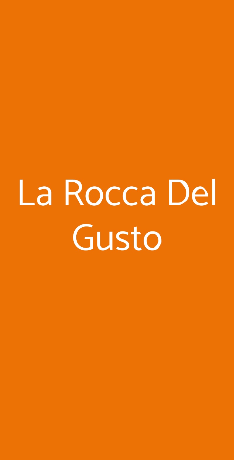 La Rocca Del Gusto Monterotondo menù 1 pagina