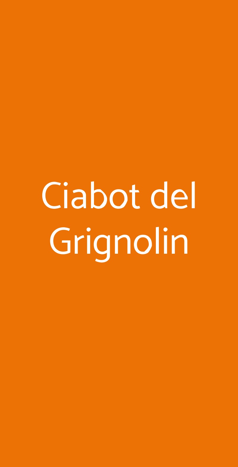 Ciabot del Grignolin Calliano menù 1 pagina