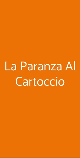 La Paranza Al Cartoccio, Fiumicino