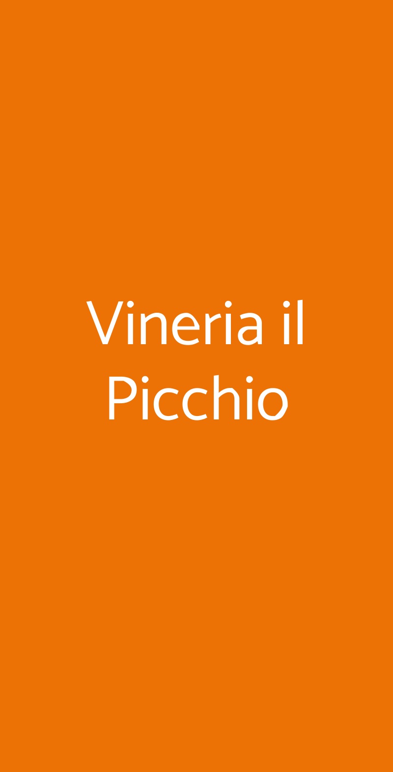 Vineria il Picchio Frascati menù 1 pagina