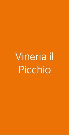 Vineria Il Picchio, Frascati