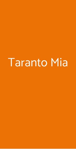 Taranto Mia, Roma
