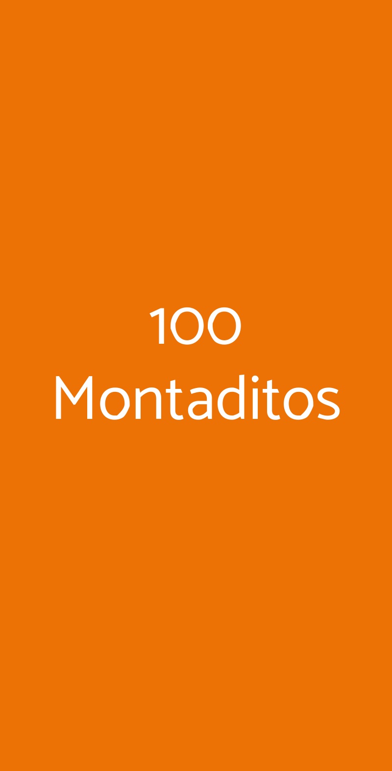 100 Montaditos Roma menù 1 pagina
