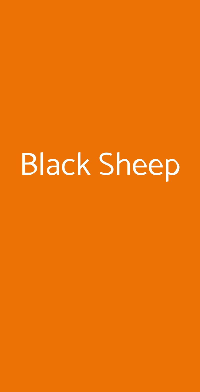 Black Sheep Asti menù 1 pagina