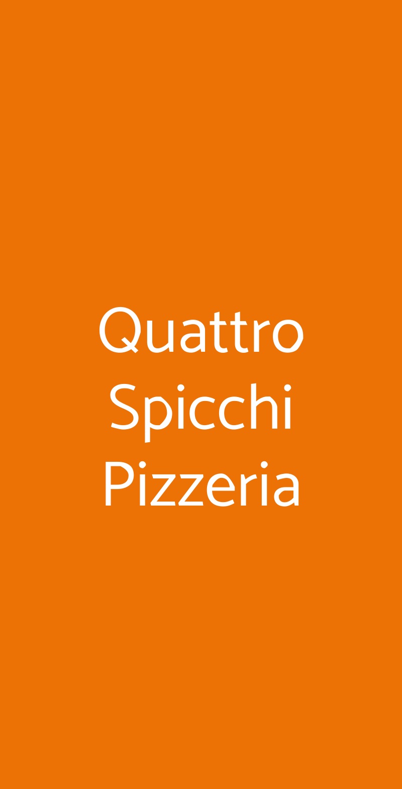 Quattro Spicchi Pizzeria Roma menù 1 pagina