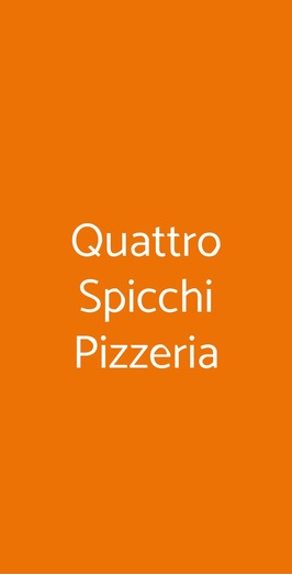 Quattro Spicchi Pizzeria, Roma