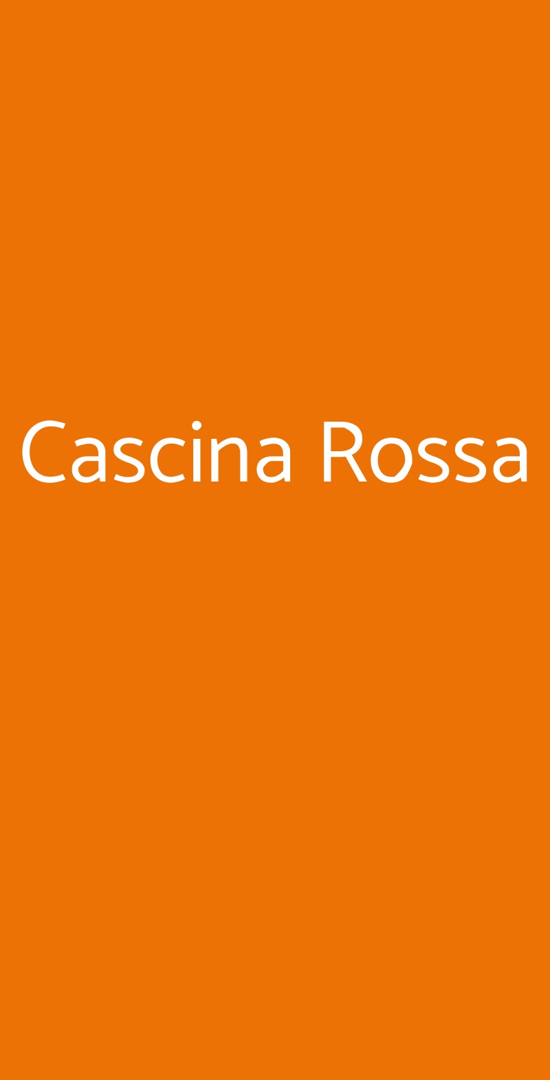 Cascina Rossa Villanova d'Asti menù 1 pagina