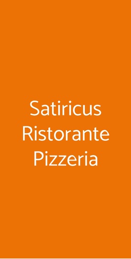 Satiricus Ristorante Pizzeria, Roma