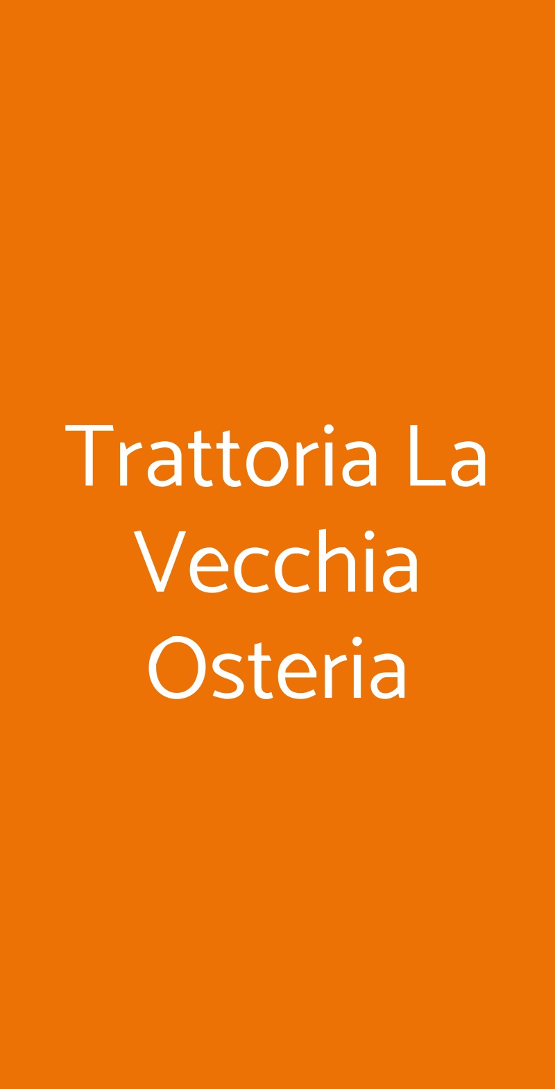 Trattoria La Vecchia Osteria Genazzano menù 1 pagina