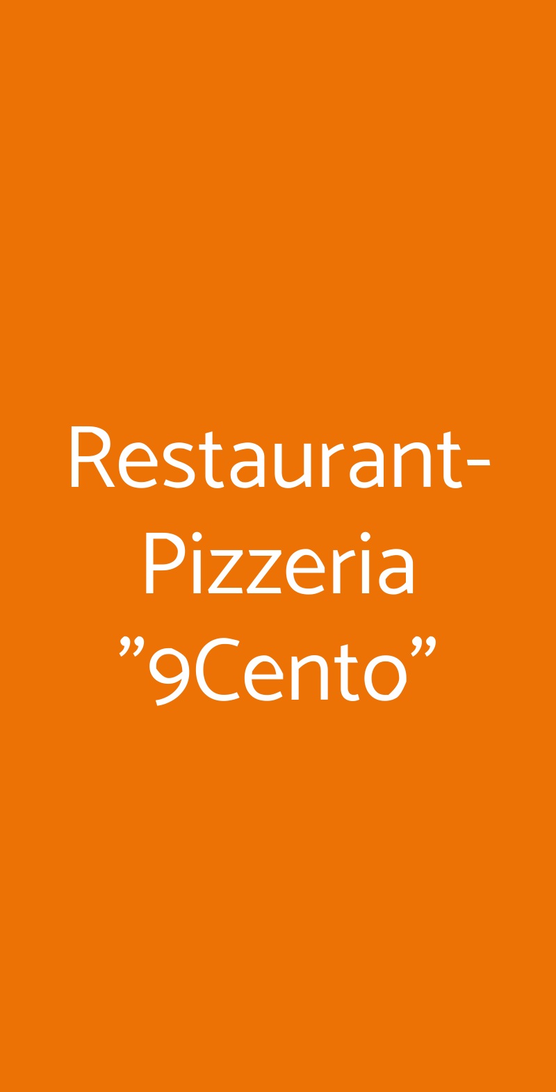 Restaurant-pizzeria "9cento", Roma