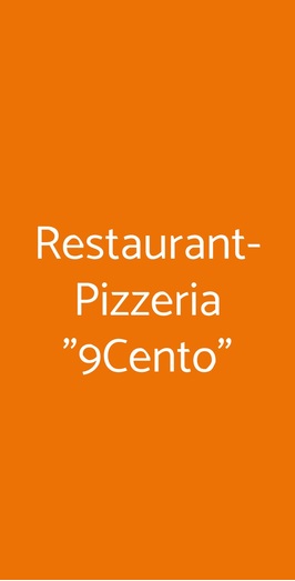 Restaurant-pizzeria "9cento", Roma