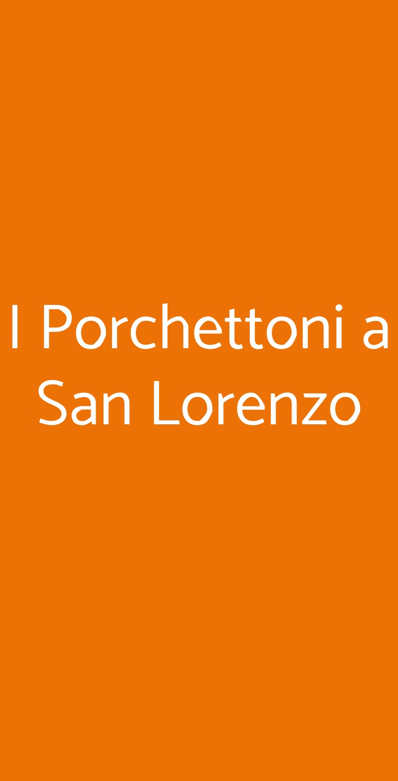 I Porchettoni a San Lorenzo Roma menù 1 pagina