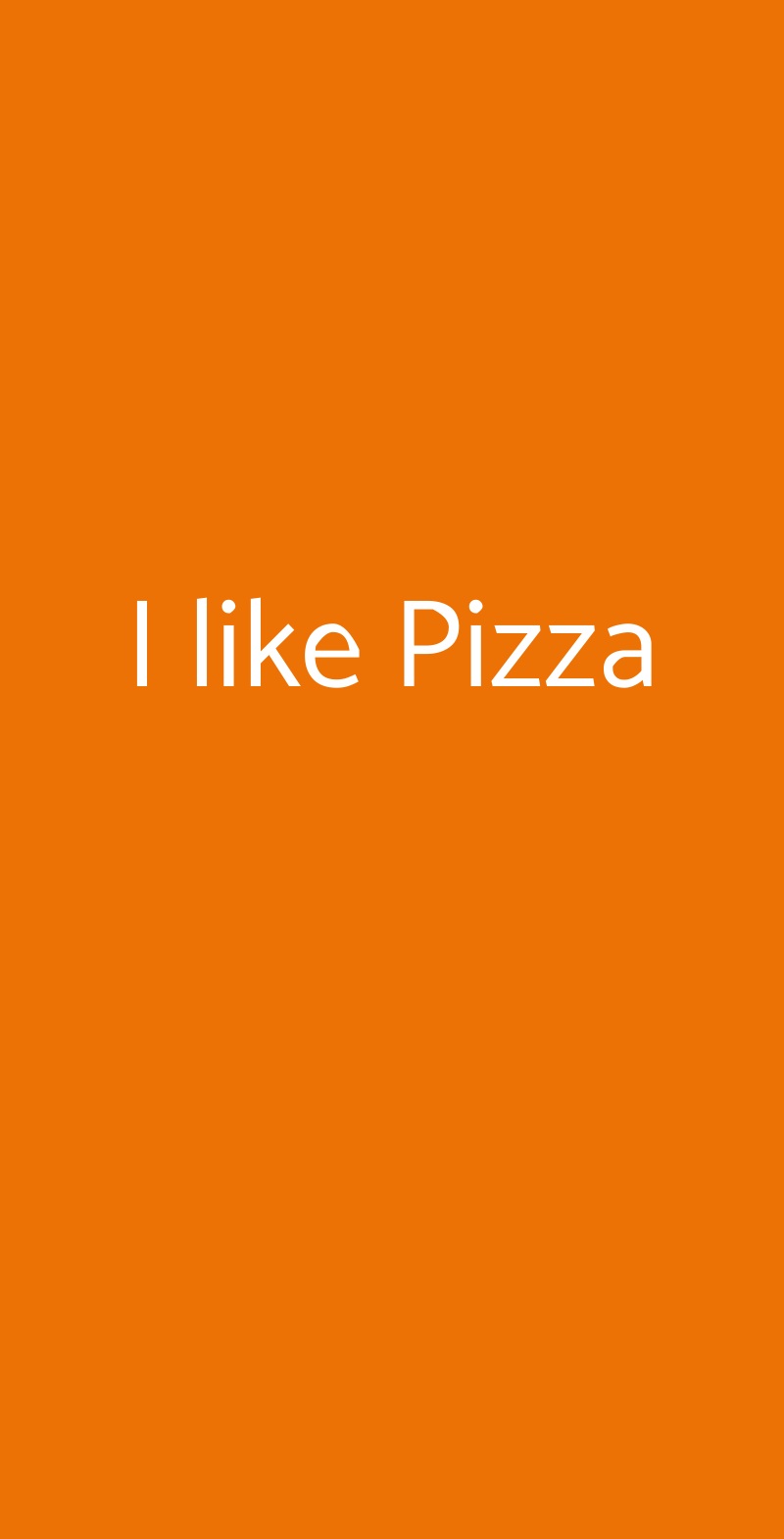 I like Pizza Torino menù 1 pagina