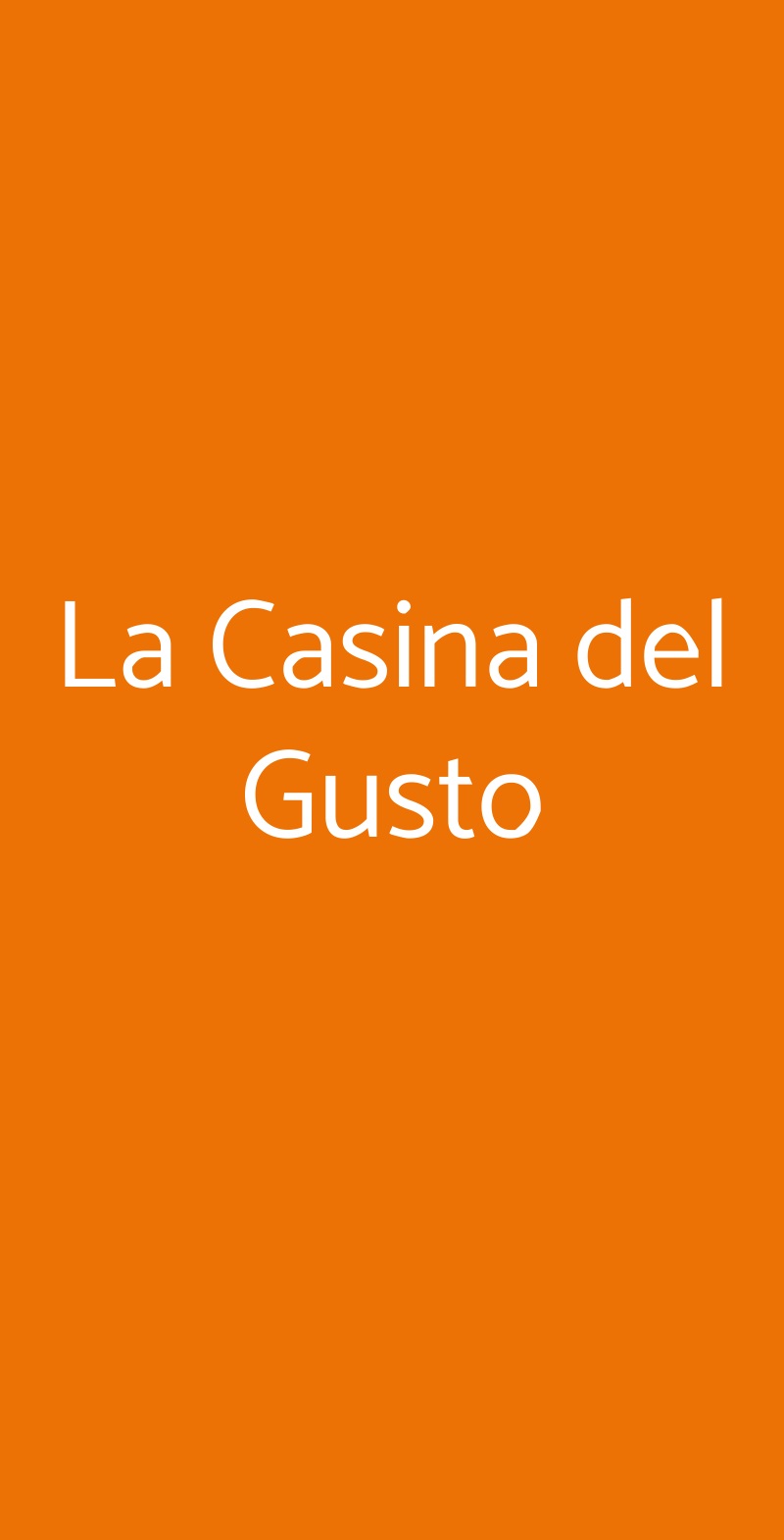 La Casina del Gusto Fonte Nuova menù 1 pagina