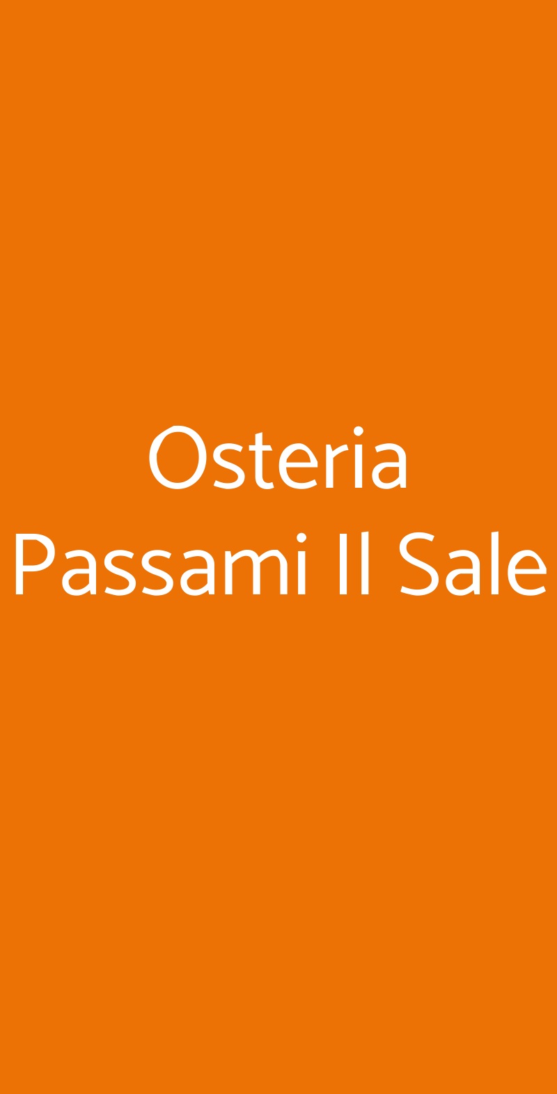 Osteria Passami Il Sale, Viterbo