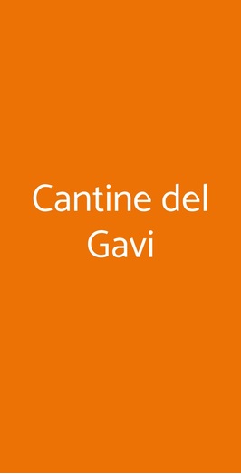 Cantine Del Gavi, Gavi