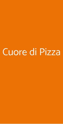 Cuore Di Pizza, Marino