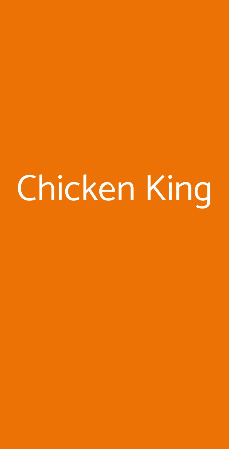Chicken King Roma menù 1 pagina