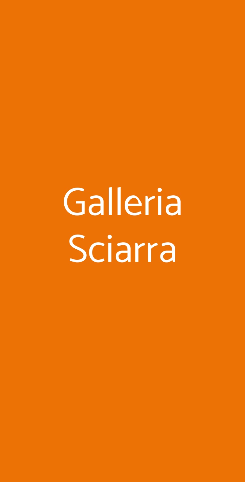Galleria Sciarra Roma menù 1 pagina