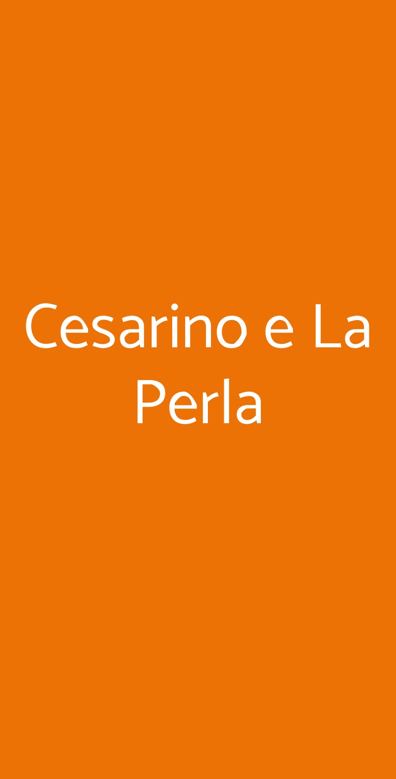 Cesarino e La Perla Ciampino menù 1 pagina