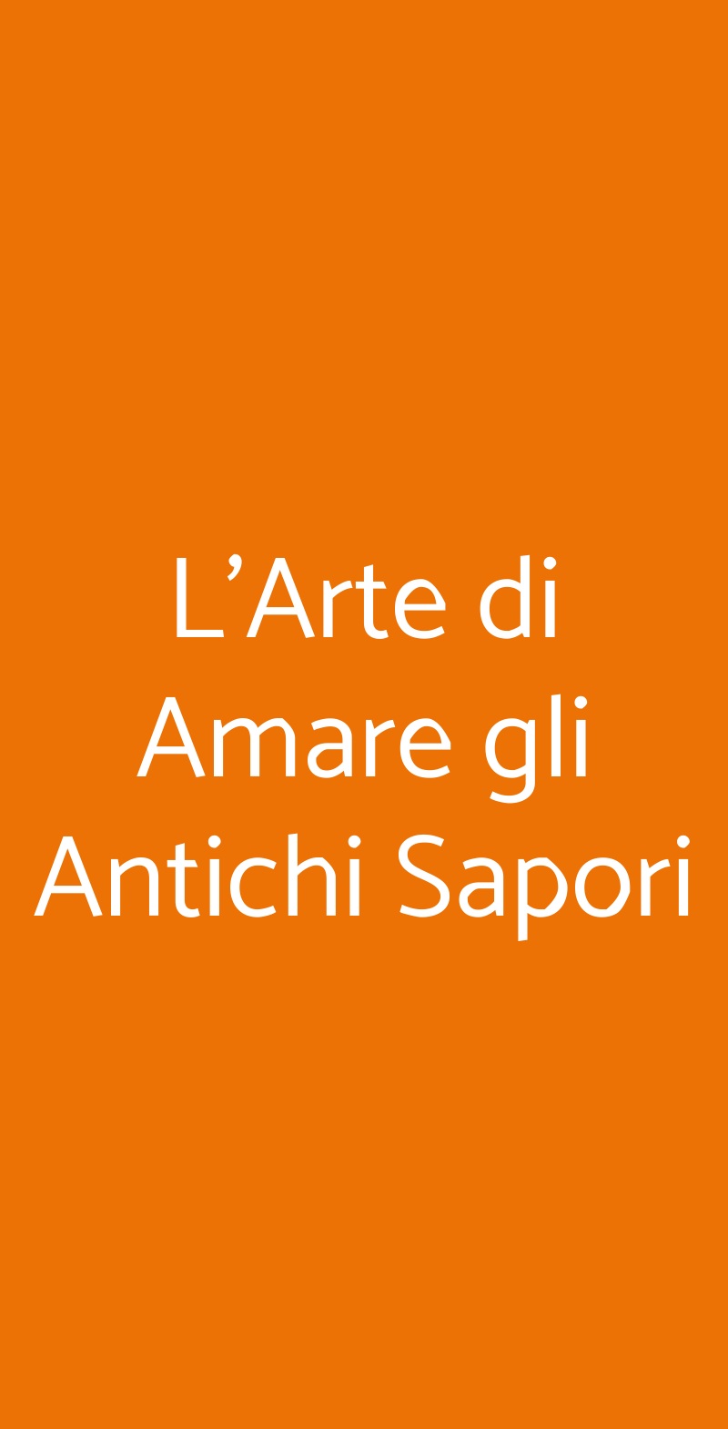 L'arte Di Amare Gli Antichi Sapori, Velletri