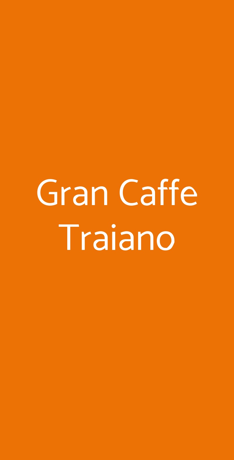 Gran Caffe Traiano Fiumicino menù 1 pagina