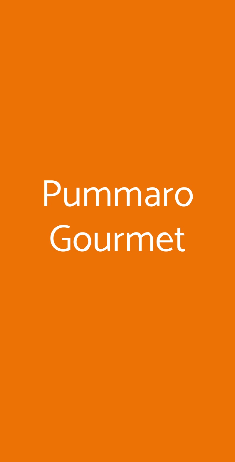 Pummaro Gourmet Ciampino menù 1 pagina