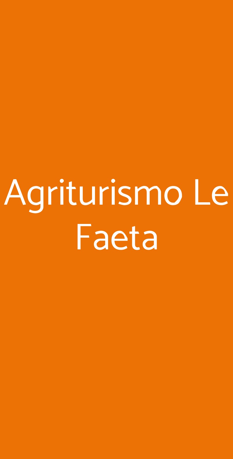Agriturismo Le Faeta Arpino menù 1 pagina