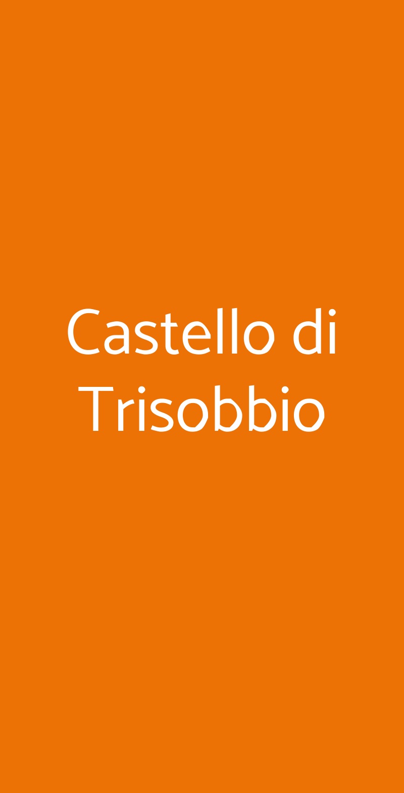 Castello di Trisobbio Trisobbio menù 1 pagina
