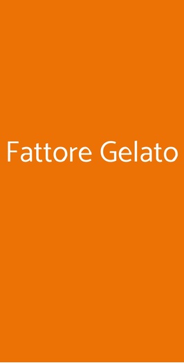 Fattore Gelato