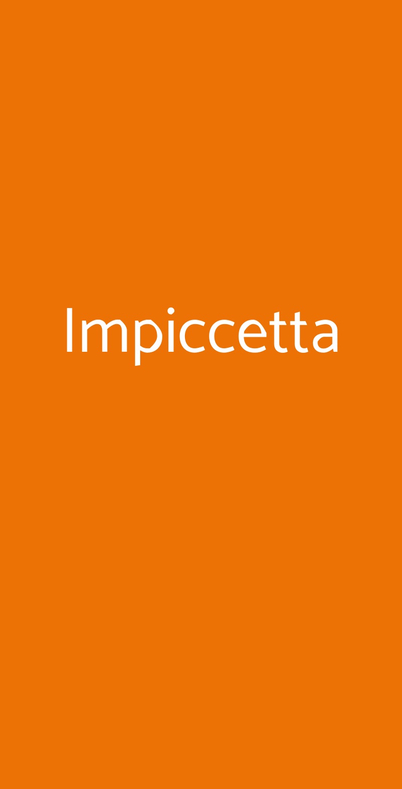 Impiccetta Roma menù 1 pagina