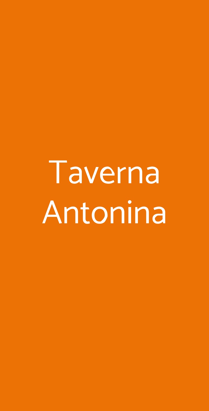 Taverna Antonina Roma menù 1 pagina