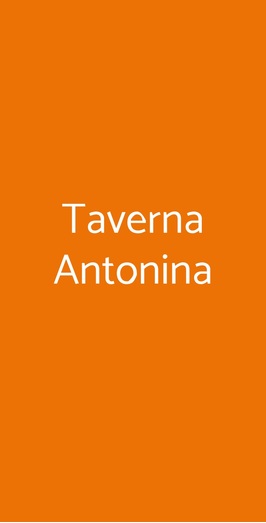 Taverna Antonina, Roma