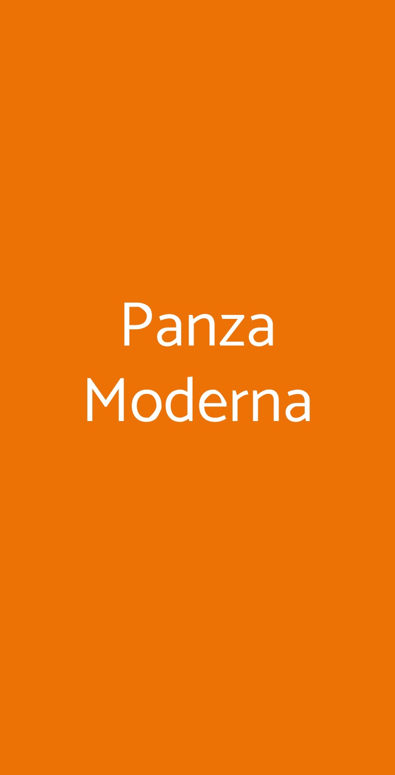 Panza Moderna, Palestrina