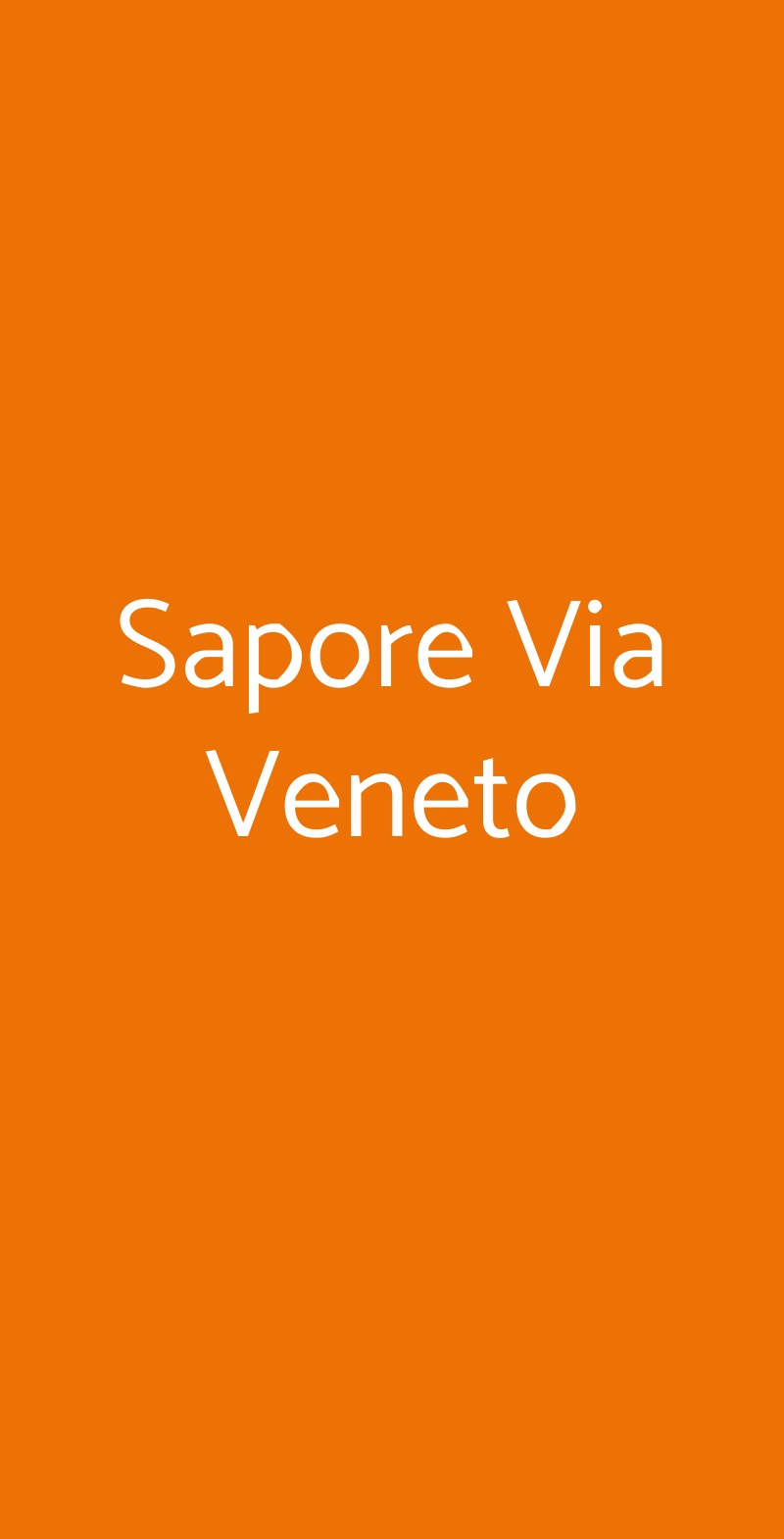 Sapore Via Veneto, Roma